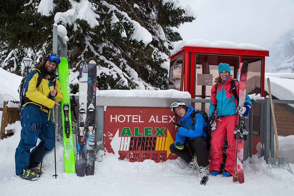 Der Alex-Express - die Standseilbahn des Hotel Alex bringt sie rasch zur Talstation der Torrent-Bahnen